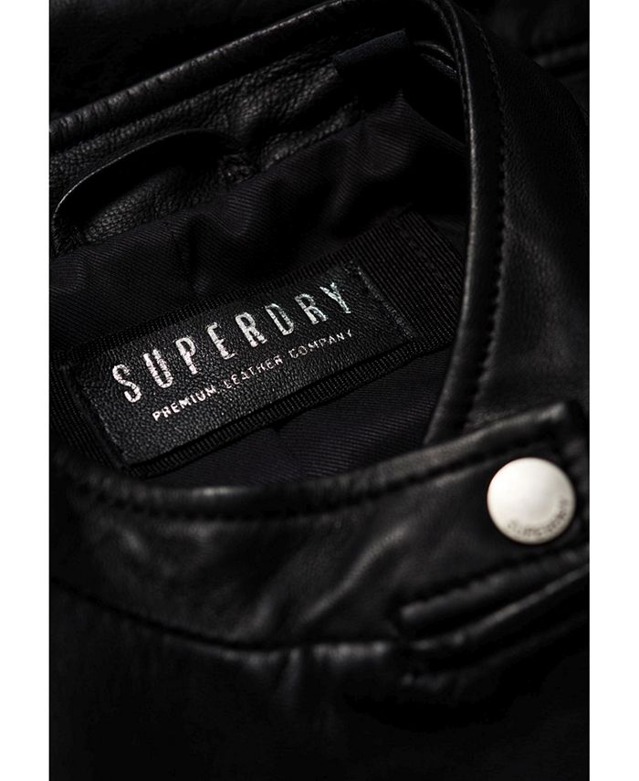 Superdry Lyla Leather Biker Jacket - Macy's