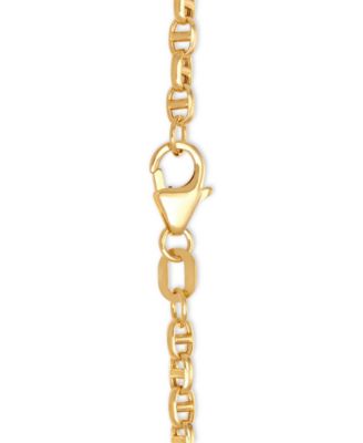 Anchor 20" Chain Necklace in 14k Gold