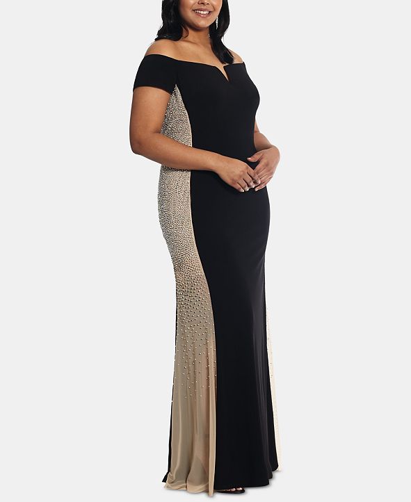 xscape plus size evening gowns