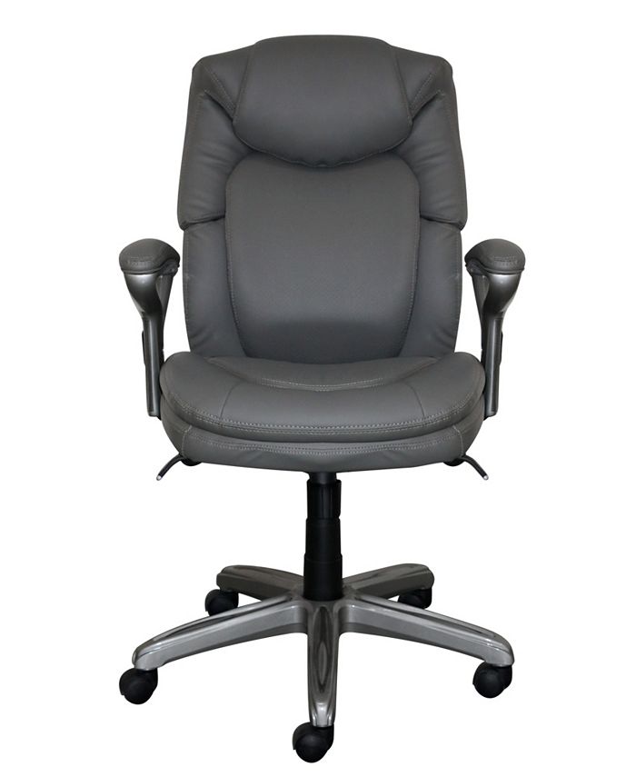 Serta leather wellness mid back office chair clearance
