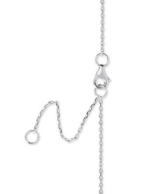 Giani Bernini Cubic Zirconia Palm Tree Pendant Necklace in  Sterling Silver, 16" + 2" extender, Created for Macy's