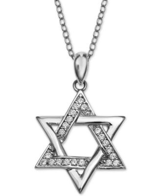 Giani Bernini Cubic Zirconia Star of David 18