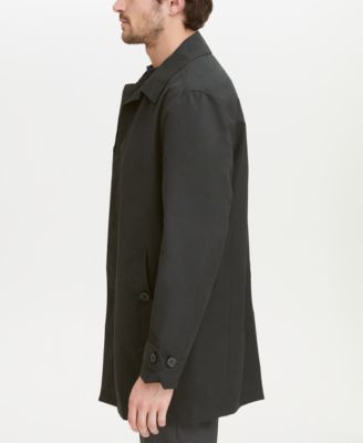 Men's Button-Front Water Resistant Rain Coat 