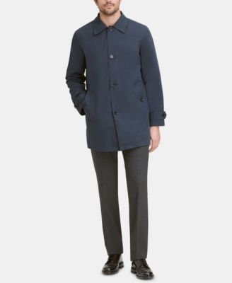 Men's Button-Front Water Resistant Rain Coat 