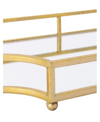 Ciel Metal Mirrored Scalloped Decorative Tray