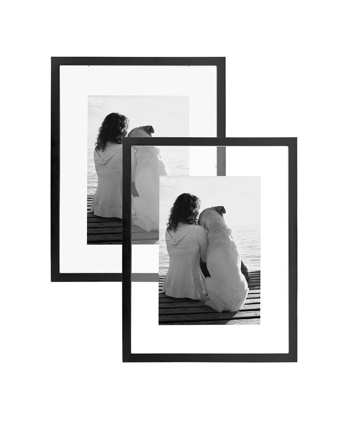 Designovation Gallery Float Glass Picture Frame Set Of 2 Reviews Picture Frames Home Decor Macy S