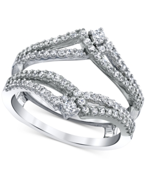 image of Diamond Split-Band Enhancer Ring Guard (5/8 ct. t.w.) in 14k White Gold