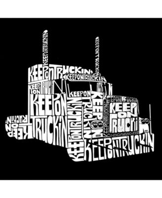 Mens Word Art T-Shirt - Keep on Truckin