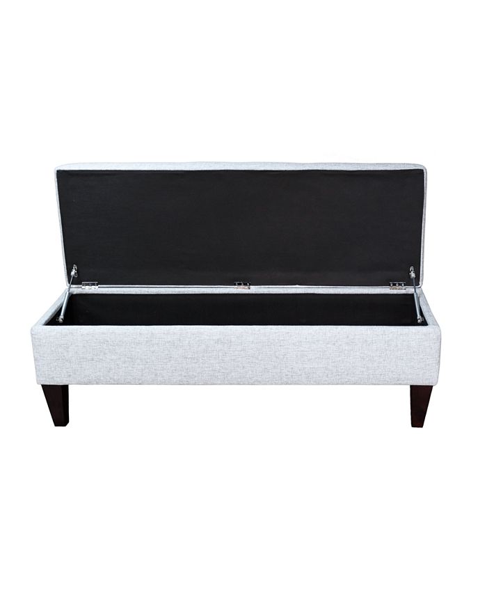 MJL Furniture Designs Brooke Button Tufted Upholstered Storage Ottoman Bench Macy's