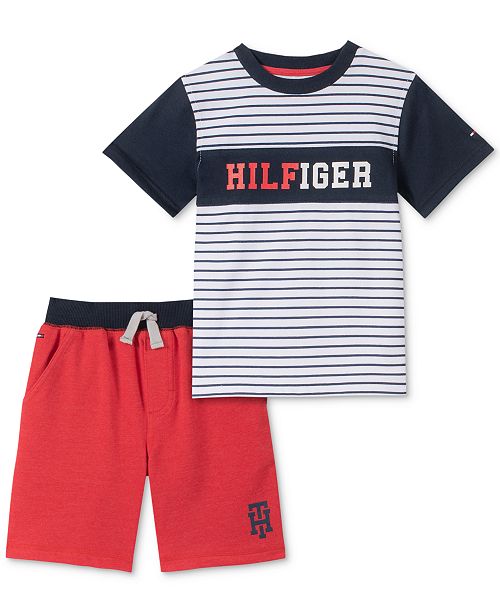 And tommy hilfiger t shirt and shorts set