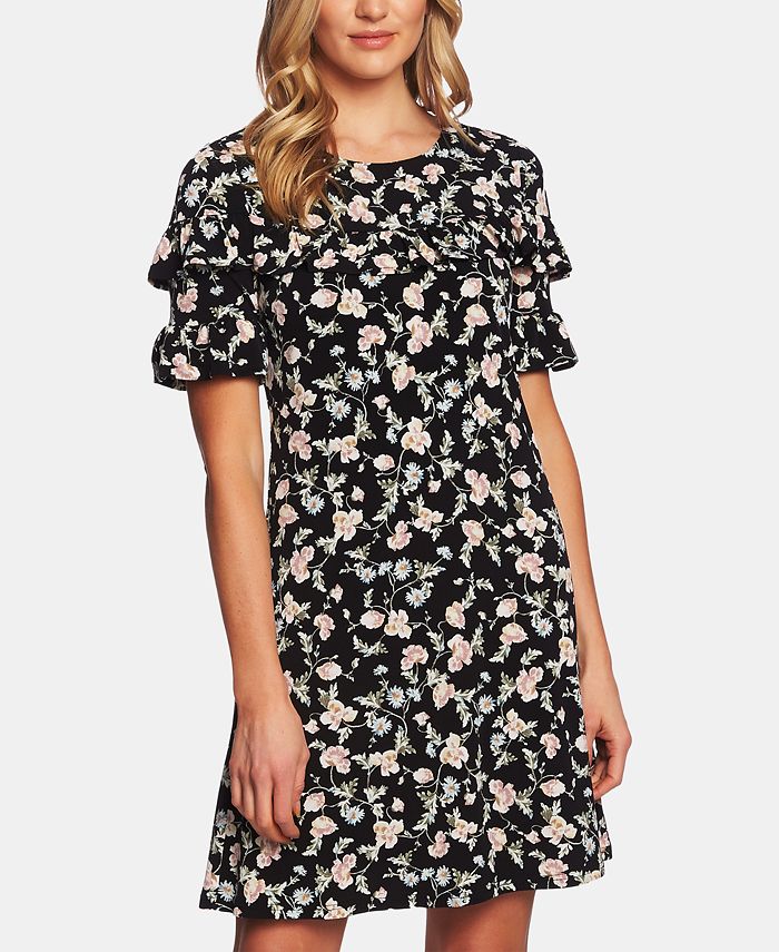 CeCe RuffleSleeve Shift Dress Macy's
