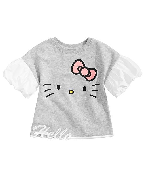 Hello Kitty Little Girls Face Graphic Top Created For Macy S
