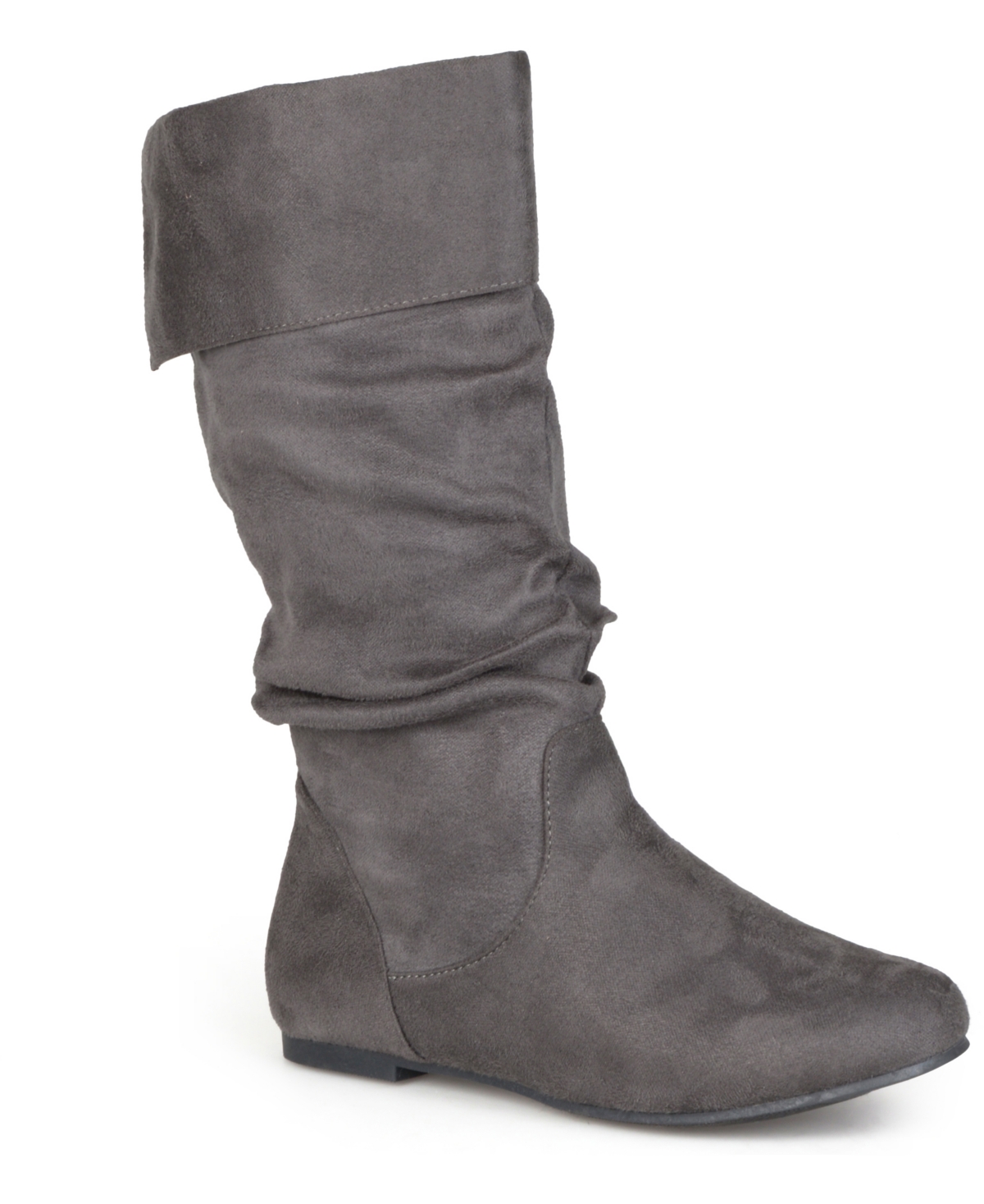 Journee Collection Women's Shelley Fold Over Slouch Mid Shaft Boots