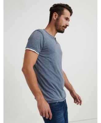 Men's Venice Burnout Notch Short Sleeves T-shirt