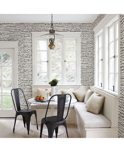 Brewster Home Fashions Runes Brushstrokes Wallpaper 396 X 20 5