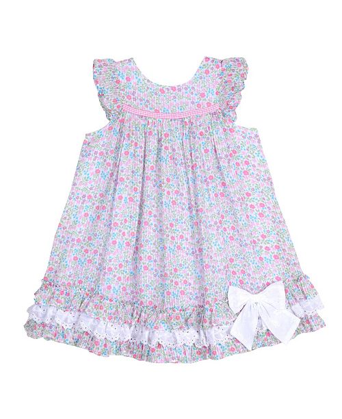 Laura Ashley London Toddler Girls Ruffle Sleeve Party Dress