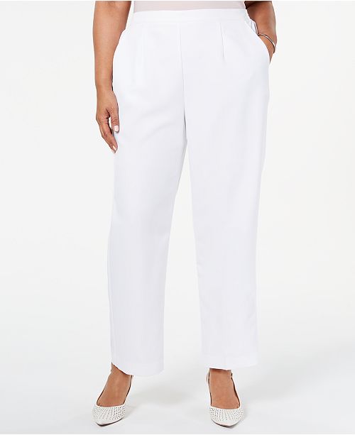 Alfred Dunner Plus Size In The Navy Pull On Pants Reviews