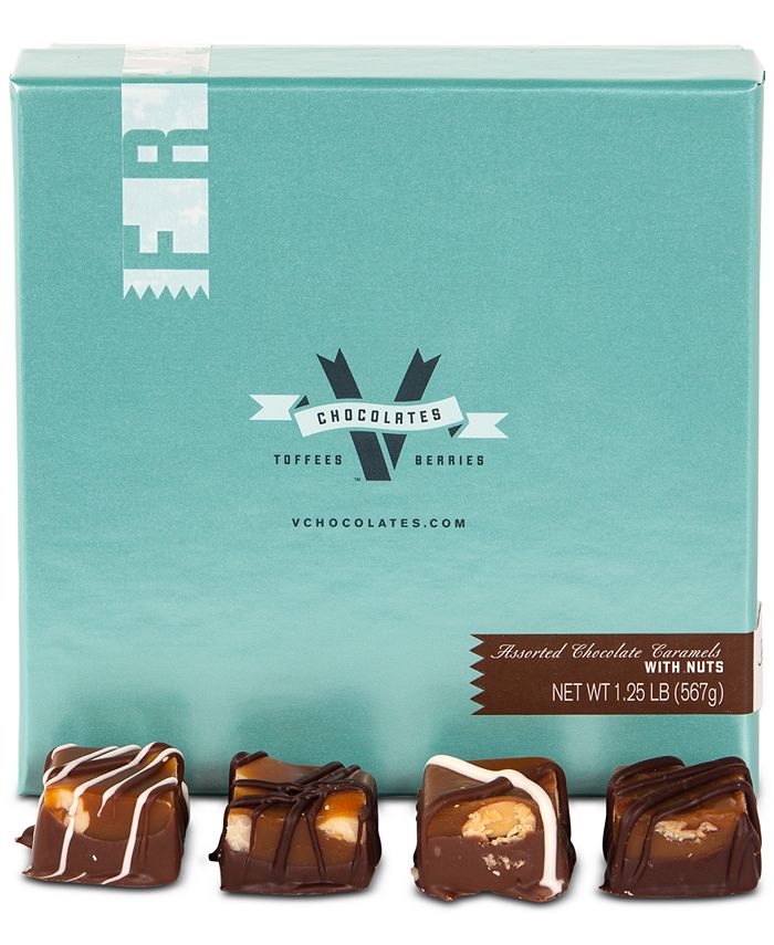 V Chocolates 32 Pc Assorted Milk And Dark Chocolate Nut Sea Salt Caramels Reviews Food Gourmet Gifts Dining Macy S