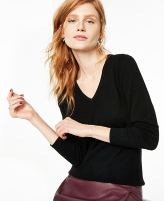 macy's black cashmere sweater