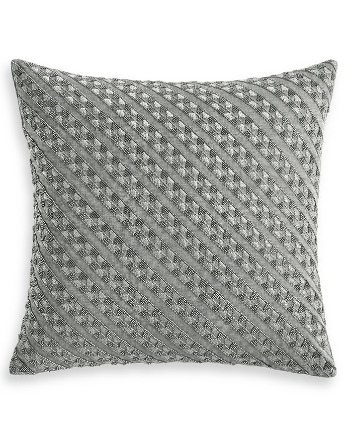 Hotel Collection CLOSEOUT! Locked Geo 18" x 18" Decorative Pillow