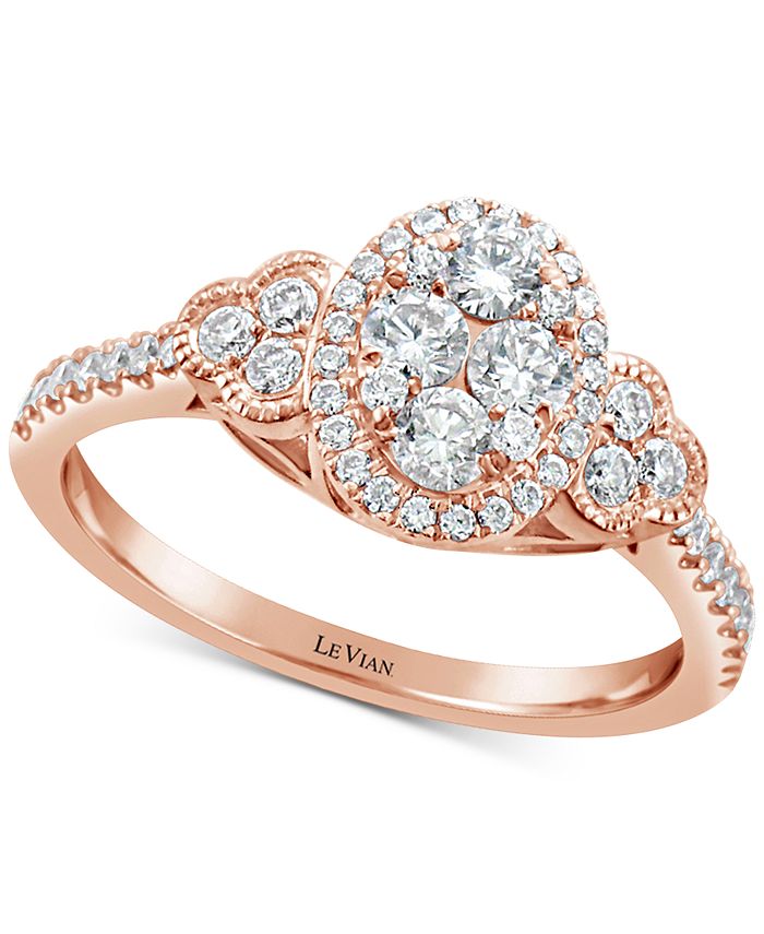 Le Vian Vanilla Diamonds® Statement Ring (3/4 ct. t.w.) in 14k Rose