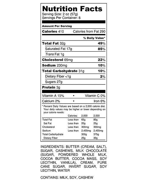 V Chocolates 1 Lb Cashew Toffee Reviews Food Gourmet Gifts Dining Macy S