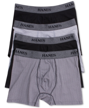 Hanes Men's 4-Pk Platinum Stretch Trunks