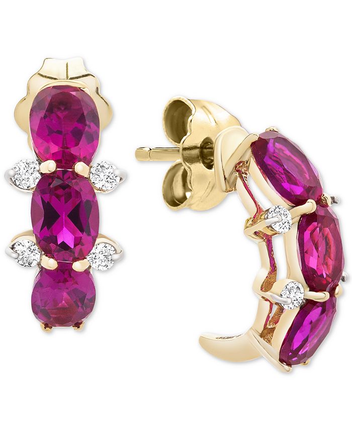 Macys ruby earrings