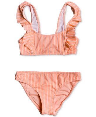Summer Crush Big Girls 2-Pc. Ruffle Printed Bikini