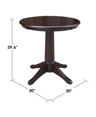 30" Round Top Pedestal Table- 28.9"H