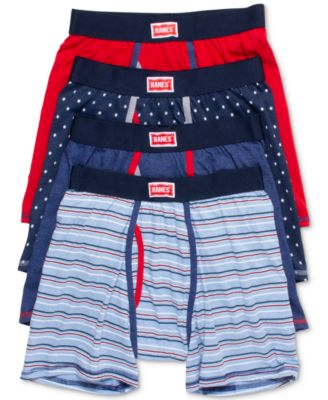 Hanes - Men's 4-Pk. Platinum Boxer Briefs