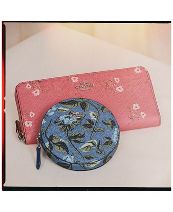 COACH®  Accordion Zip Wallet With Antique Floral Print