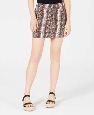 Dollhouse - Juniors' Printed Mini Skirt