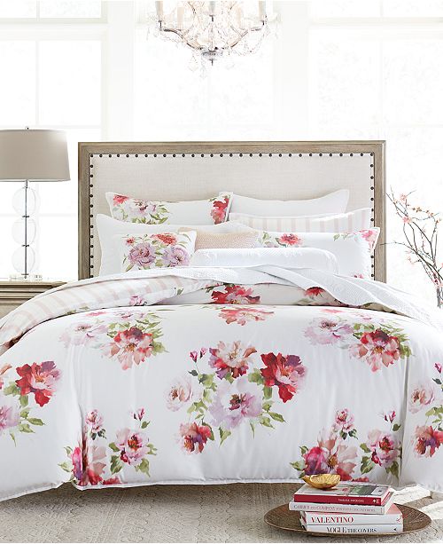 Hotel Collection Classic Jardin Cotton King Duvet Cover Created