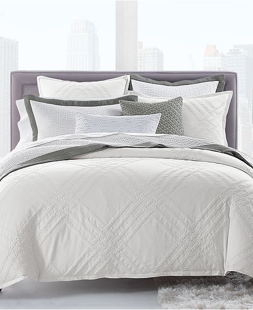 Hotel Collection Locked Geo Cotton King Duvet Cover Created For