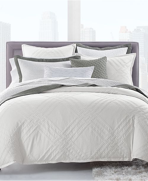 Hotel Collection Locked Geo Cotton King Duvet Cover Created For