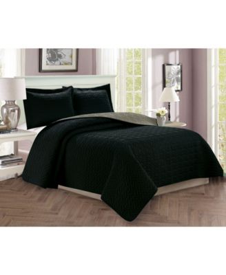 Luxury Majestic 3-Pc. Quilted Coverlet Set, Full/Queen