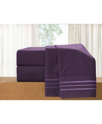 Luxury Soft Solid 6-Pc. Sheet Set, Queen