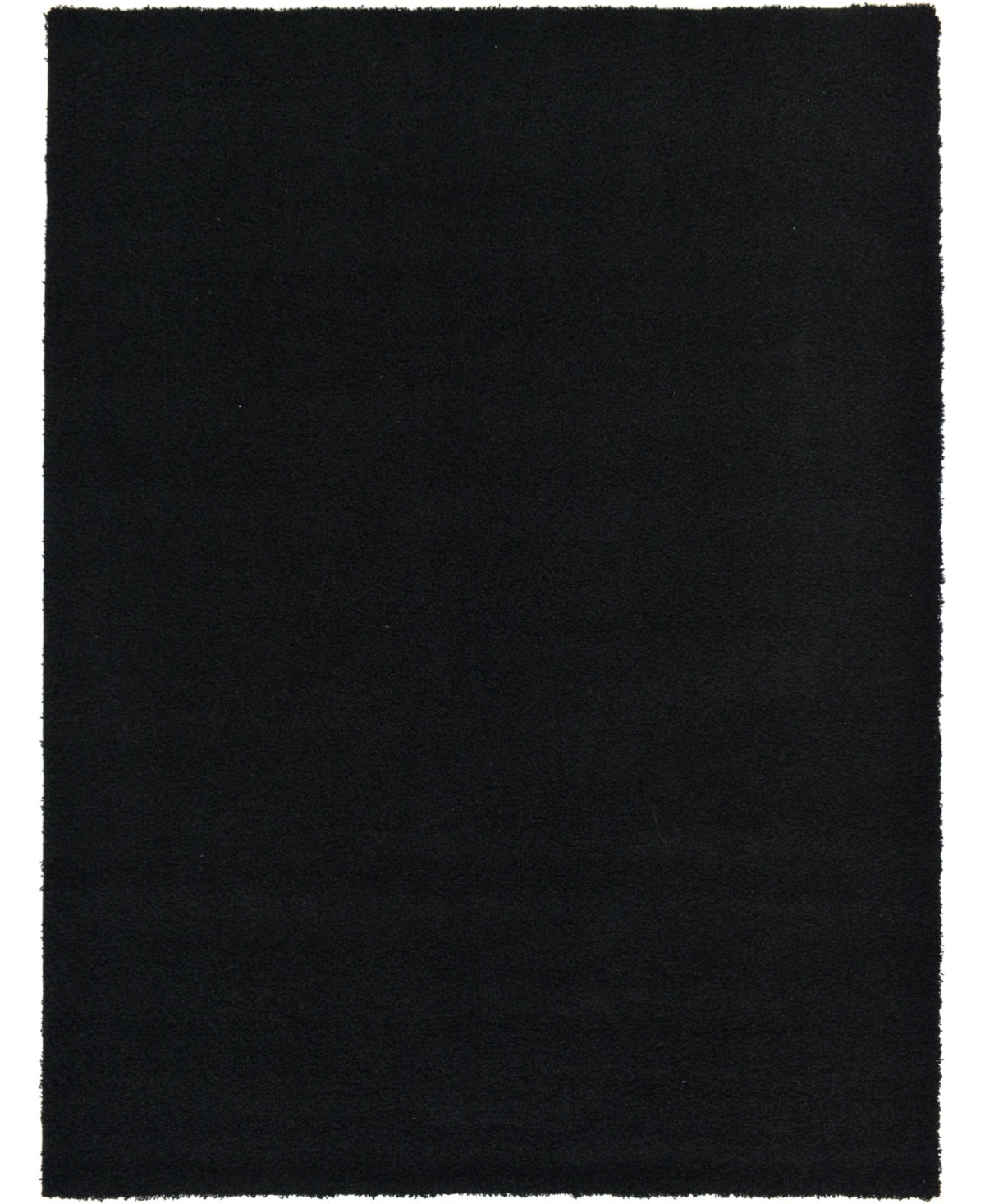 Bayshore Home Exact Shag Exs1 8' x 11' Area Rug - Jet Black