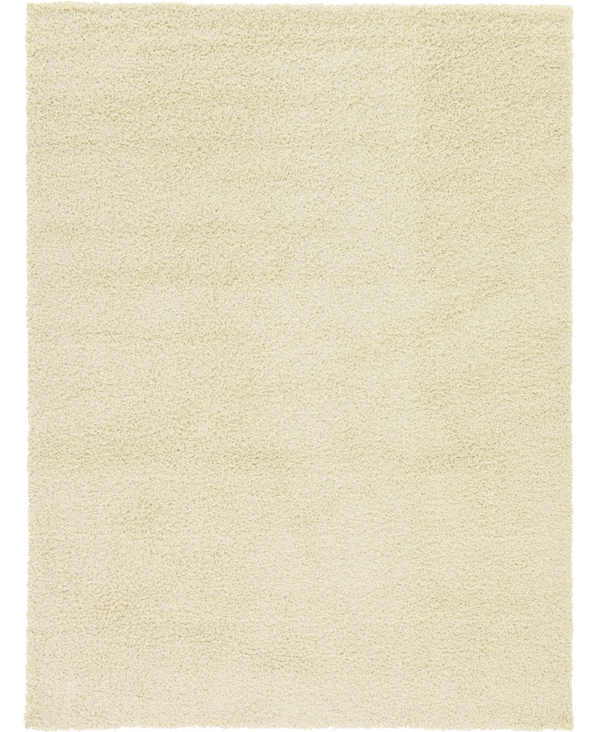 Bayshore Home Exact Shag Exs1 8' x 11' Area Rug - Pure Ivory