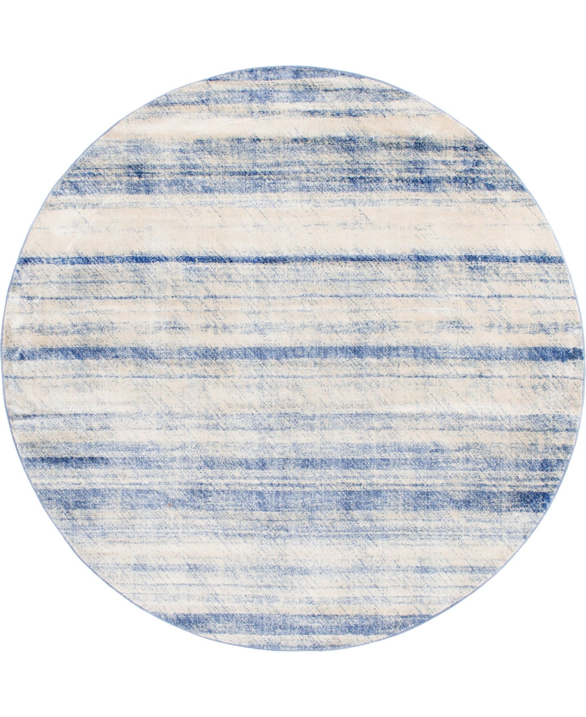 Bayshore Home Haven Hav3 8' x 8' Round Area Rug - Blue