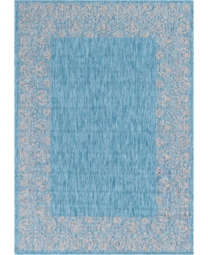 Bridgeport Home Pashio Pas7 Light Aqua 8' x 11' 4