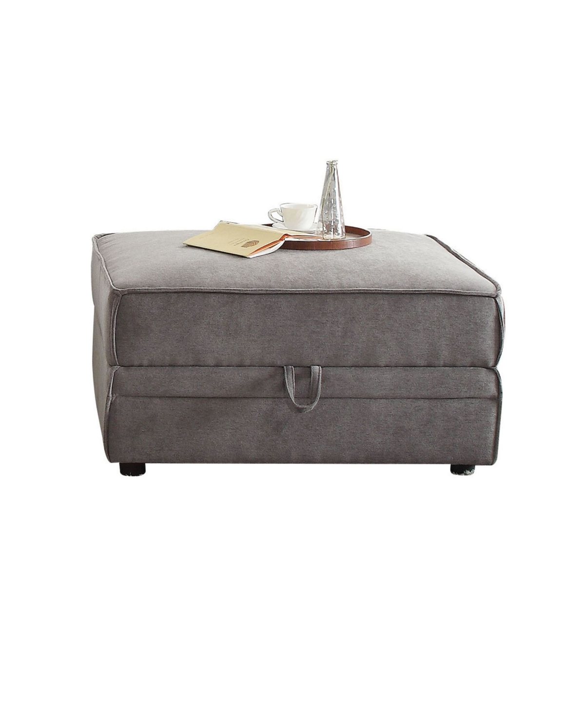 Acme Furniture Bois Ottoman With Storage In Gray