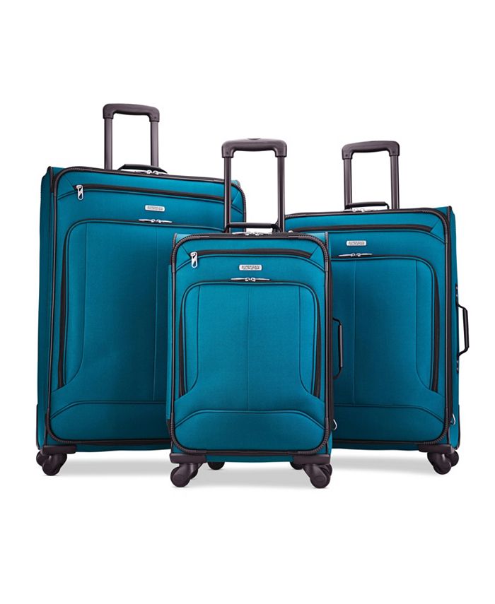 American Tourister AT Pop 3-Piece Softside Spinner Wheel Luggage Set Black