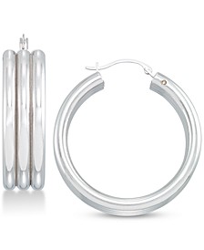 Diamond Accent Triple Hoop Earrings, Created for Macy's