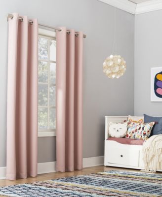 Riley Kids Bedroom Blackout Grommet Curtain Panel, 40" x 84