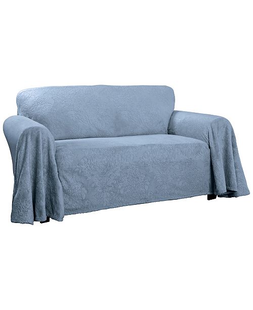P Kaufmann Home Plush Damask Throw Chair Slipcover Reviews