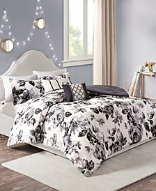 Dorsey Floral Print Comforter Sets