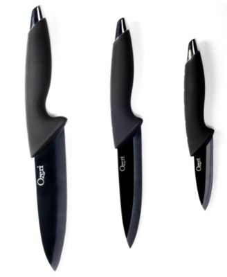Elite Chef 3-Piece Black Ceramic Knife Set