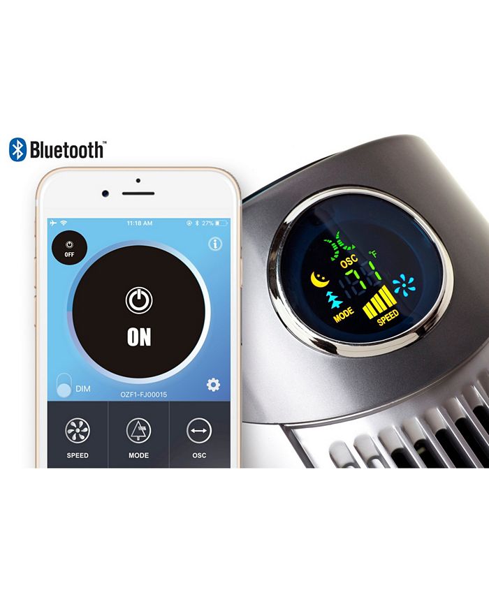 Ozeri Ultra 42" Tower Fan with Bluetooth and Noise Reduction Technology